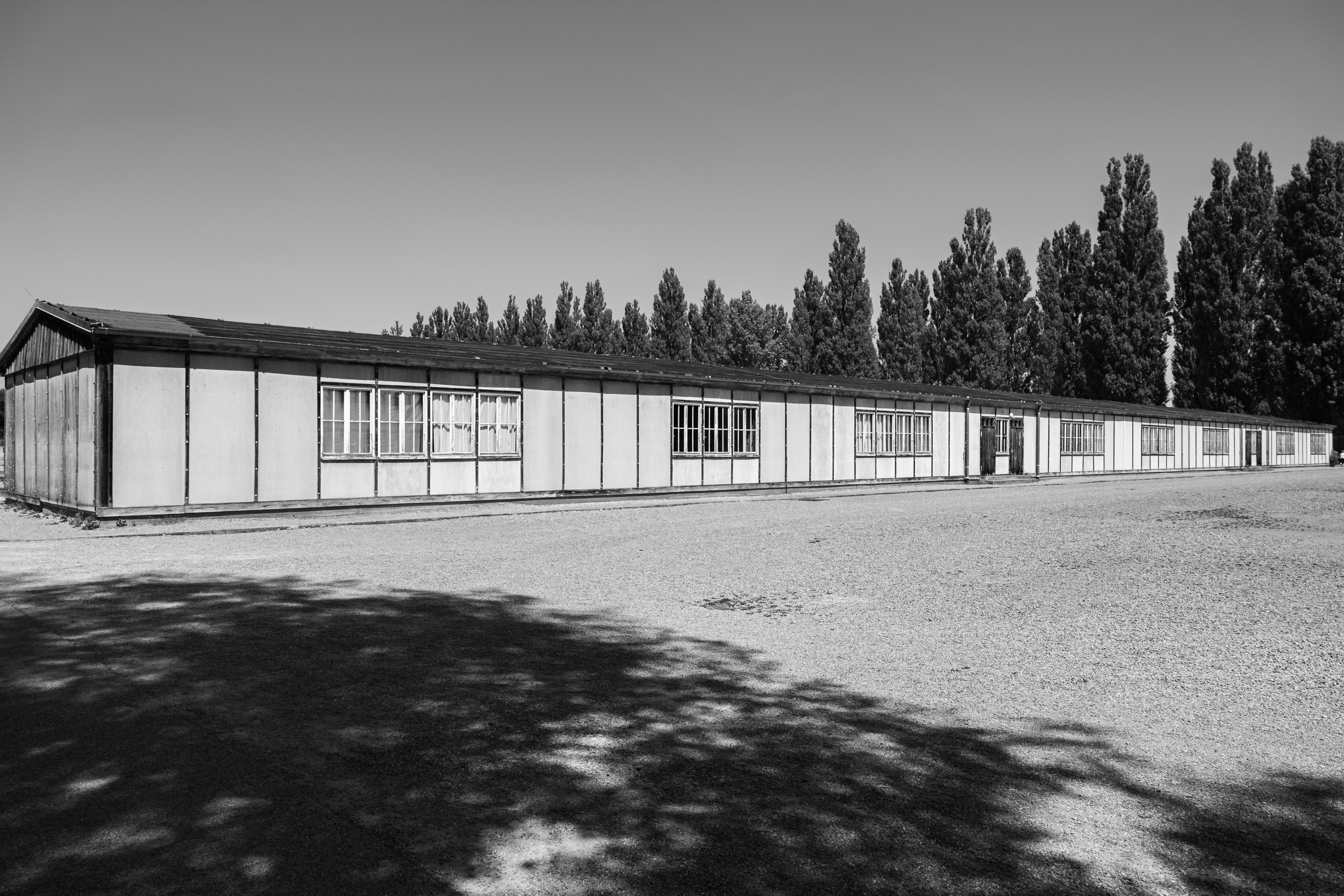 Rekonstruierte Häftlingsbaracke in der KZ-Gedenkstätte Dachau